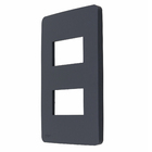 Placa 4X2 2 Módulos Stellar Black Orion Schneider