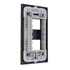 Placa 4x2 2Módulo(s) DIST com Suporte Inova Pro Class Black Piano Alumbra