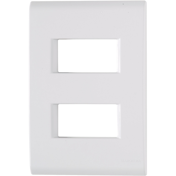 Placa 4x2 2p Afastadas Branca Liz Tramontina