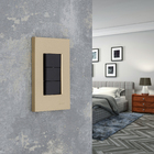 PLACA 4X2 - 3 MÓDULOS (ACRÍLIC DOURADO) - LX