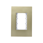 PLACA 4X2 - 3 MÓDULOS (C/SUP) (DOURADO) - LX