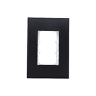 PLACA 4X2 - 3 MÓDULOS (C/SUP) (PRETO FOSCO) - LX