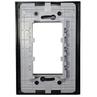 PLACA 4X2 - 3 MÓDULOS (C/SUP) (PRETO FOSCO) - LX