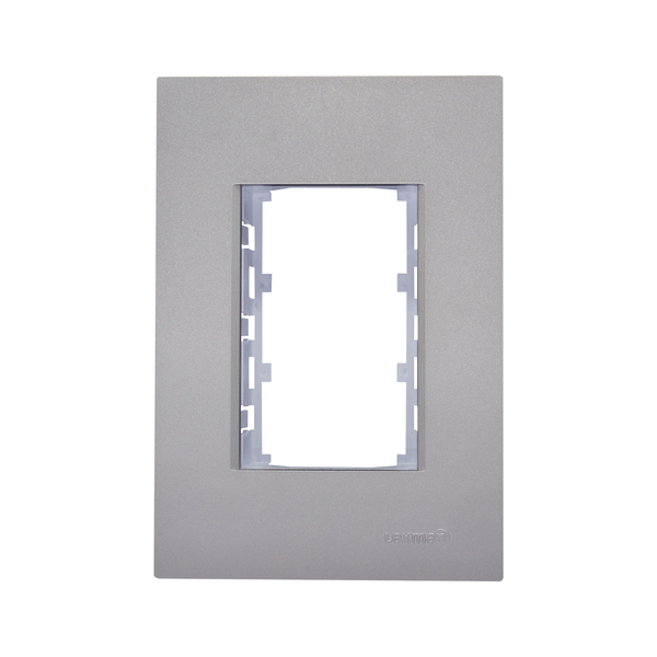 PLACA 4X2 - 3 MÓDULOS (C/SUP) (TITANIUM) - LX