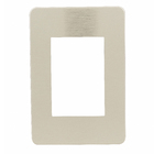 Placa 4X2 3 Módulos Branco Alumínio Aurora Gold Orion Schneider