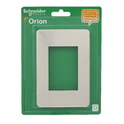 Placa 4X2 3 Módulos Branco Alumínio Aurora Gold Orion Schneider