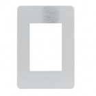 Placa 4X2 3 Módulos Branco Alumínio Cosmic Grey Orion Schneider