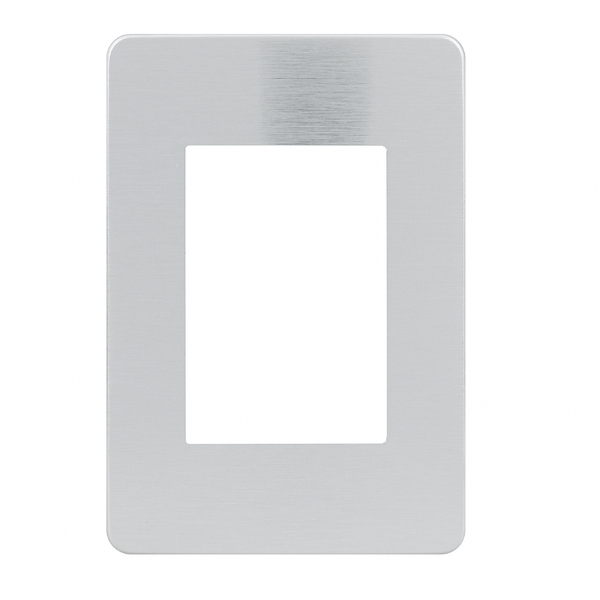 Placa 4X2 3 Módulos Branco Alumínio Cosmic Grey Orion Schneider