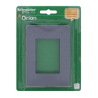 Placa 4X2 3 Módulos Grafite Alumínio Galaxy Black Orion Schneider