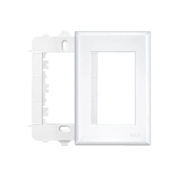 Placa 4x2 3 Módulos Com Suporte Fame Evidence