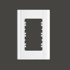 Placa 4x2 3 Módulos Com Suporte Fame Modulare Branca