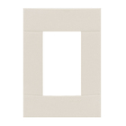 Placa 4X2 3 Módulos Marfim Saara Decor Schneider