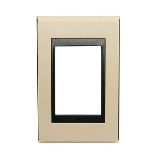 Placa 4x2 3 Posicoes Refinatto Style Acetinado Areia/preto