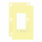 Placa 4x2 3 Posto Separado Infiniti Amarelo C/ Suporte