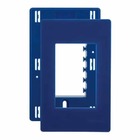 Placa 4x2 3 Posto Separado Infiniti Azul Marinho C/ Suporte