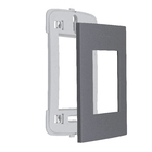 Placa 4x2 3Módulo(s) com Suporte Inova Pro Class Grafite Alumbra