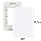 Placa 4x2 Cega Branca - Margirius