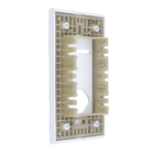 Placa 4X2 para 1 Interruptor.+Tomada 2P+T Branco Novara Dicompel