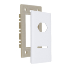 Placa 4X2 para 1 Interruptor.+Tomada 2P+T Branco Novara Dicompel