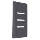 Placa 4X2 para 3 Interruptores Preta Grafite Novara Dicompel