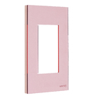 Placa 4x2 para 3 Módulos Acrílico Ouro Rosé Madrid Lexman