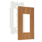 Placa 4x2 para 3 Módulos com Suporte Cumaru Madrid Lexman