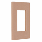 Placa 4x2 para 3 Módulos com Suporte Ouro Rosé Madrid Lexman