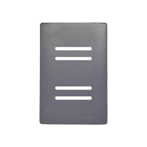 Placa com Suporte 4X2 para 4 Interruptores Preto Graffite Novara