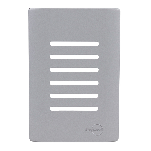 Placa 4X2 para 6 Interruptores Aço Novara Dicompel