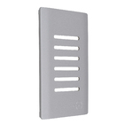 Placa 4X2 para 6 Interruptores Aço Novara Dicompel