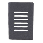 Placa 4X2 para 6 Interruptores Preta Grafite Novara Dicompel