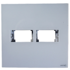 PLACA 4X4 - 2 MÓDULOS (ACRÍLIC BRANCO) - LX