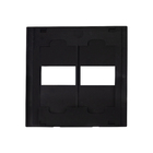PLACA 4X4 - 2 MÓDULOS (ACRÍLIC PRETO) - LX