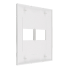 Placa 4X4 2 Módulos Separados Branco Puro Decor Schneider