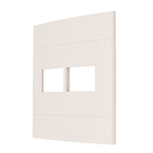 Placa 4X4 2 Módulos Separados Marfim Saara Decor Schneider