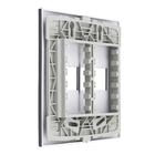 Placa 4x4 2Módulo(s) DIST com Suporte Inova Pro Class Grafite Alumbra