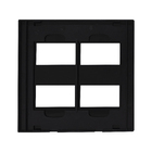 PLACA 4X4 - 4 MÓDULOS (ACRÍLIC PRETO) - LX