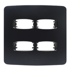 Placa 4X4 4 Módulos Distanciado Gracia Maxx Black Alumbra