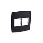 Placa 4X4 4 Posições Preto Lexman