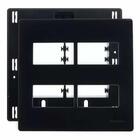 Placa 4x4 4 Posto Separados Infiniti Preto C/ Suporte