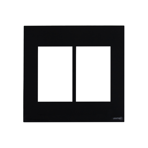 PLACA 4X4 - 6 MÓDULOS (ACRÍLIC PRETO) - LX