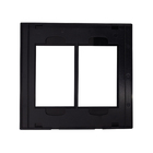 PLACA 4X4 - 6 MÓDULOS (ACRÍLIC PRETO) - LX