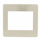 Placa 4X4 6 Módulos Branco Aluminio Aurora Gold Orion Schneider