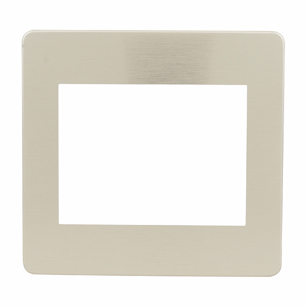 Placa 4X4 6 Módulos Branco Aluminio Aurora Gold Orion Schneider