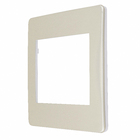 Placa 4X4 6 Módulos Branco Aluminio Aurora Gold Orion Schneider