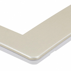 Placa 4X4 6 Módulos Branco Aluminio Aurora Gold Orion Schneider