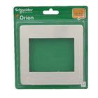 Placa 4X4 6 Módulos Branco Aluminio Aurora Gold Orion Schneider