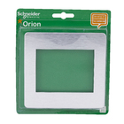 Placa 4X4 6 Módulos Branco Aluminio Cosmic Grey Orion Schneider