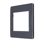 Placa 4X4 6 Módulos Grafite Aluminio Galaxy Black Orion Schneider