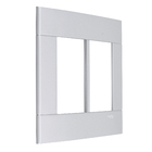 Placa 4X4 6 Módulos Prata Artico Decor Schneider